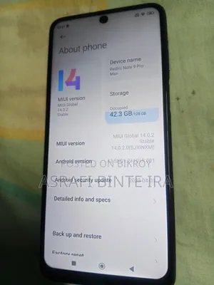 Xiaomi Redmi Note 9 Pro Max 128 GB Blue