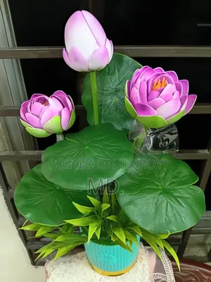 কৃত্রিম পদ্ম ফুল প্রিমিয়াম কোয়ালিটি হোম অ্যান্ড অফিস ডেকোর