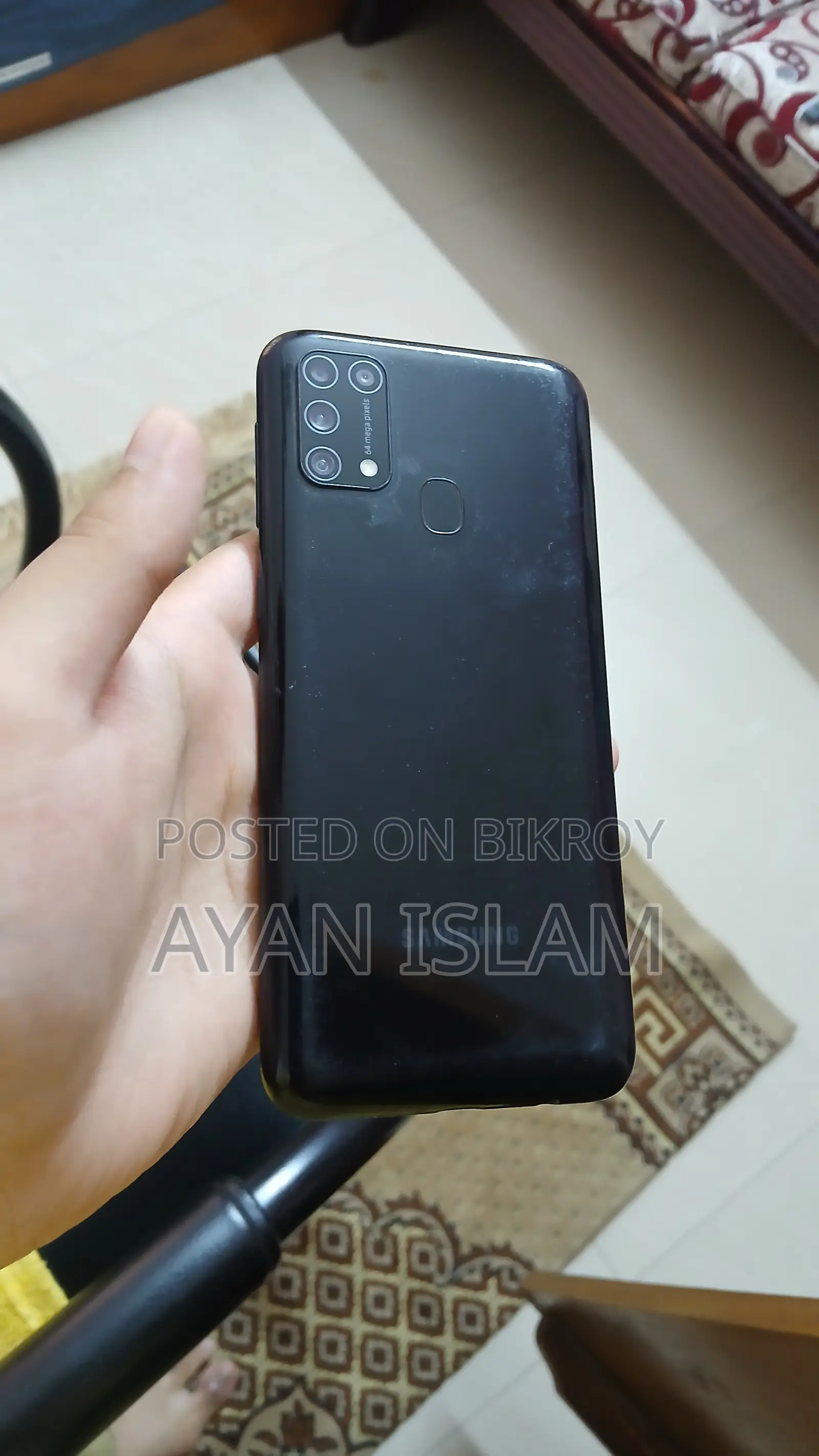 স্যামসাং গ্যালাক্সি এম৩১ ১২৮ জিবি কালো