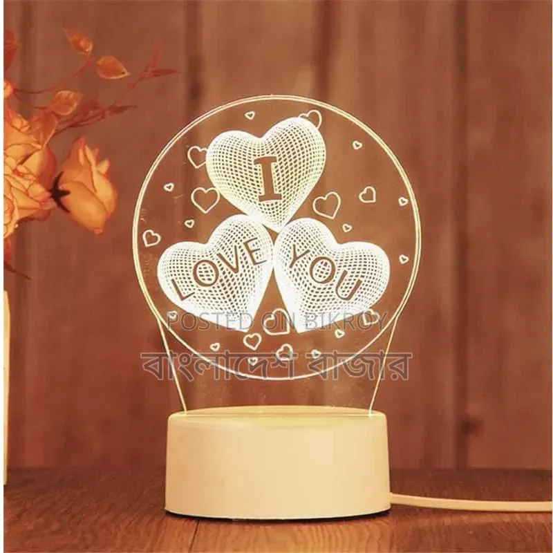 3D Swan Night Light – Optical Illusion Acrylic Desk Lamp (20×15 Cm)