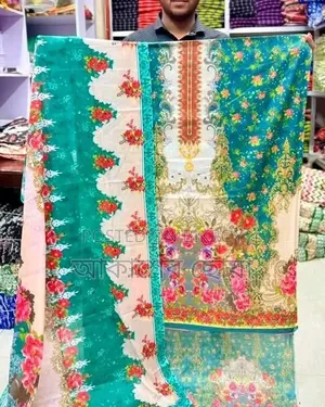 থ্রি পিস আরাম দায়ক সুতি কাপড়