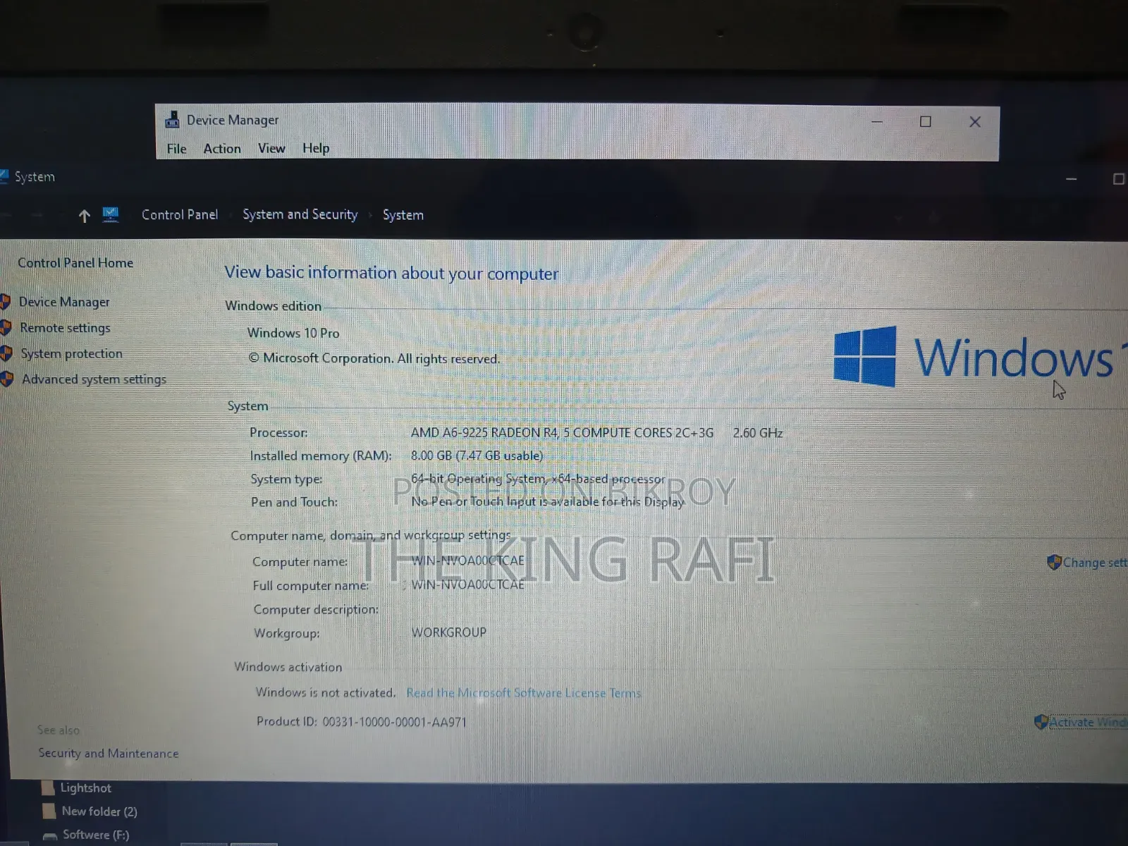 Laptop HP 15-da3007nia 8GB AMD SSD 256GB