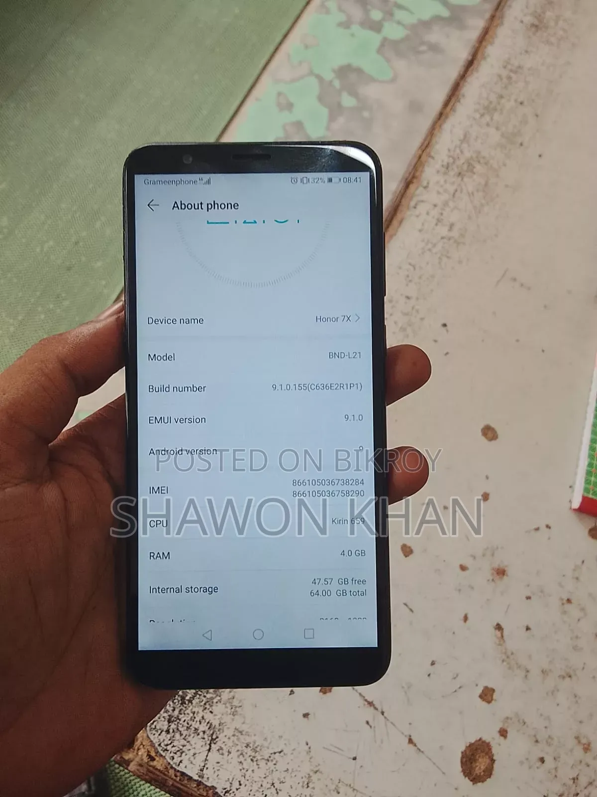 Honor 7X 64 GB Black