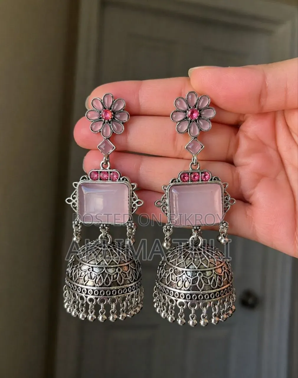 Premium Oxidised Jhumka Earrings for Women