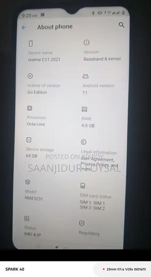 Realme 64 GB Gray