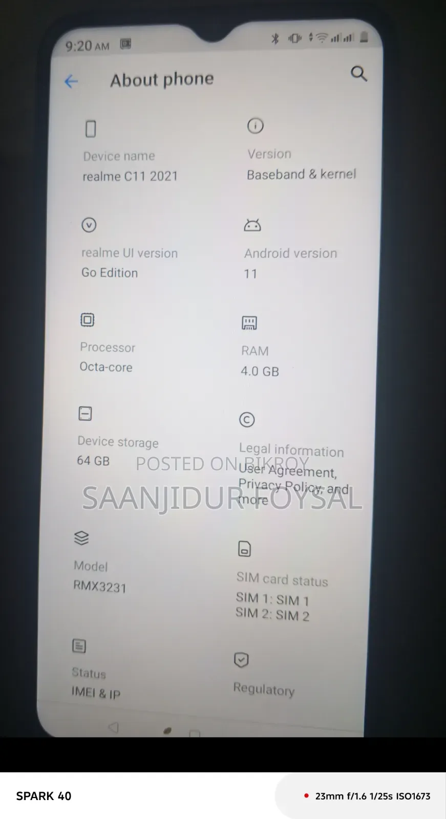 Realme 64 GB Gray