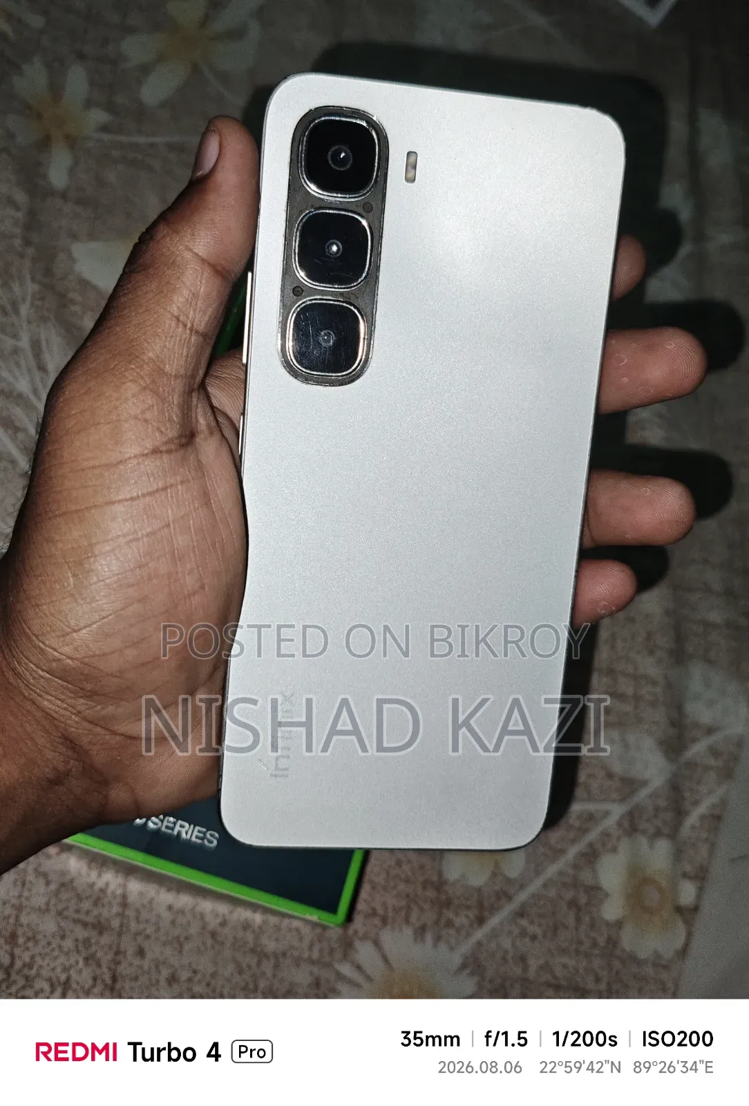 ইনফিনিক্স হট ৬০আই ১২৮ জিবি সিলভার