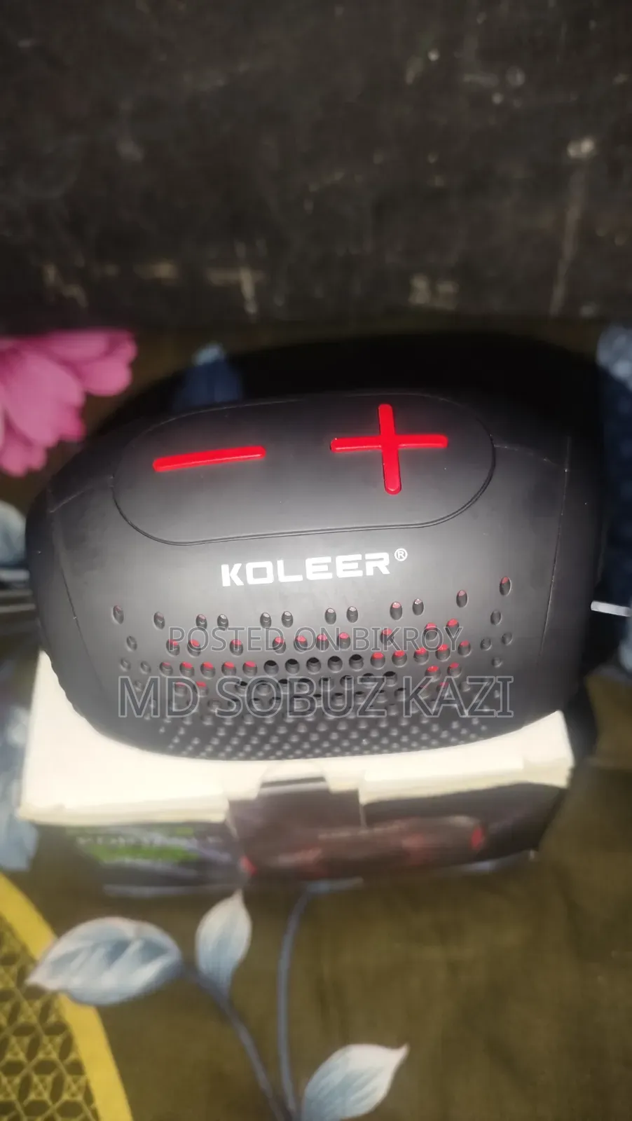 কোলিয়ার পোর্টেবল বেস স্পিকার