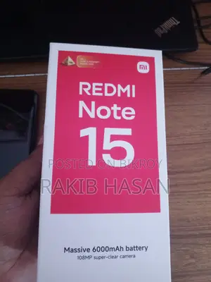 নতুন Xiaomi Redmi Note 15 128 জিবি ব্ল্যাক