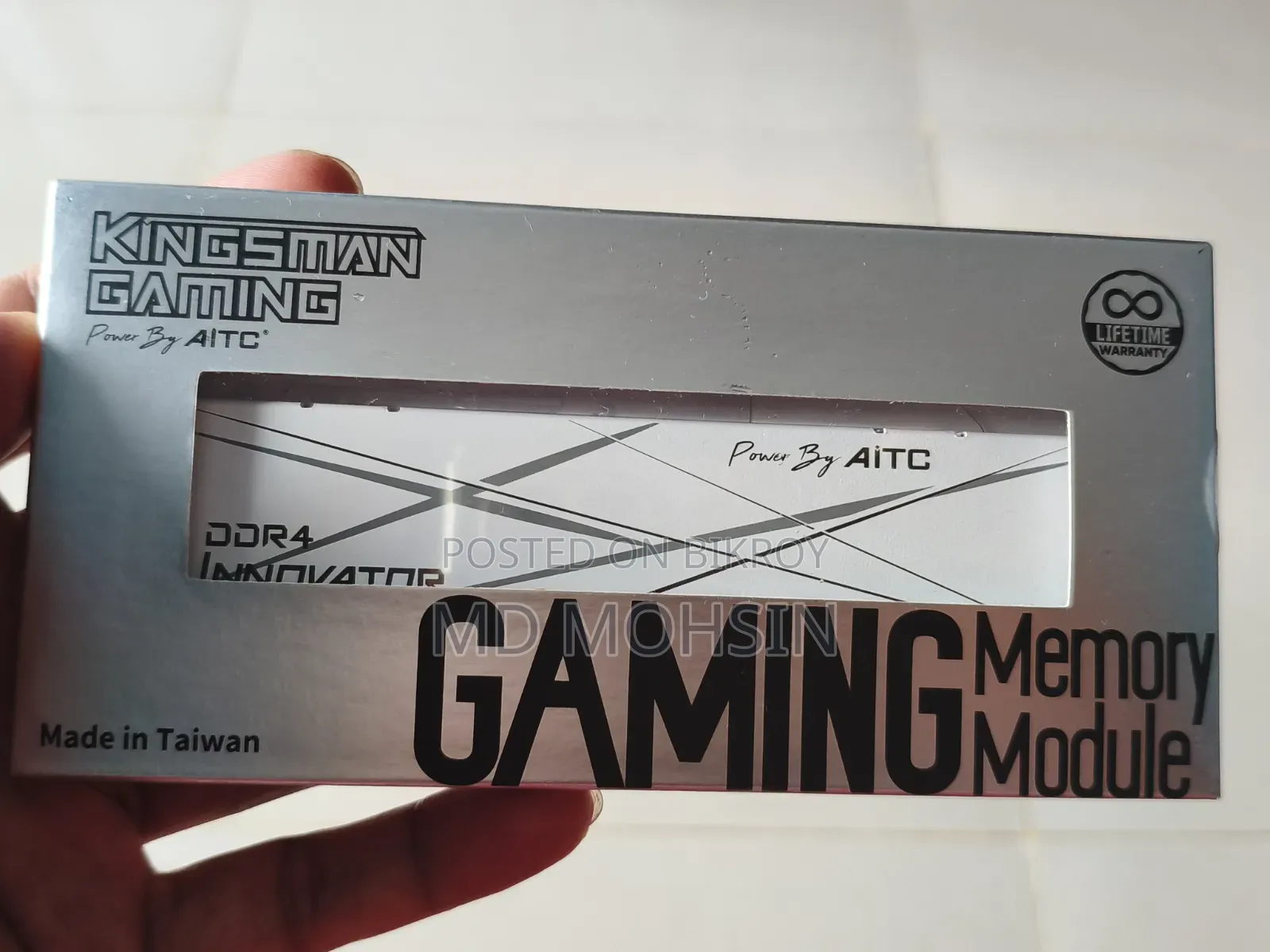 AITC Kingsman Innovator 8GB DDR4 3200MHz Gaming Desktop RAM