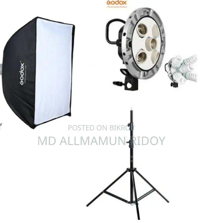 Godox TL-5 Holder & Softbox + Ring Light + Tripod Used Only 1 Day