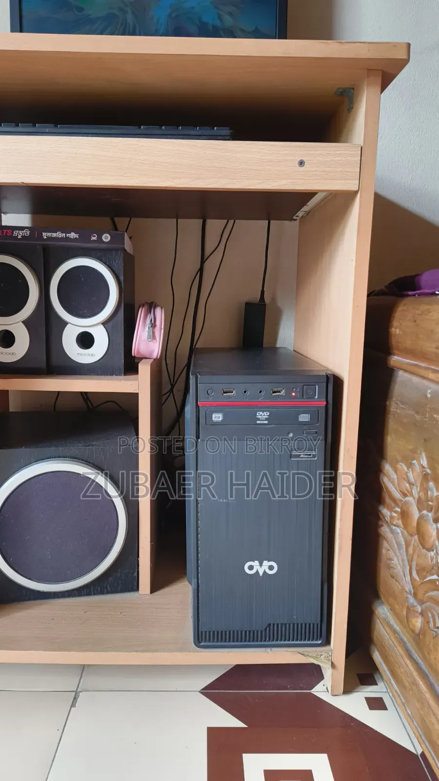 Desktop Computer 6GB Intel Core 2 Duo HDD+SSD 500GB