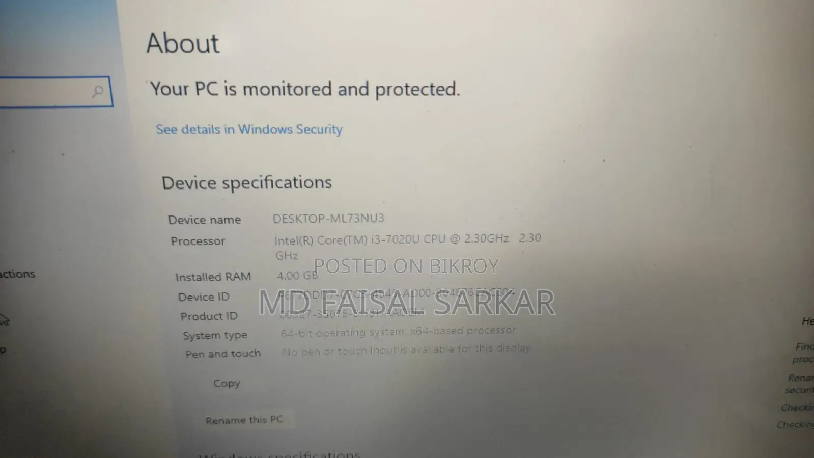 Laptop HP 15 4GB Intel Core i3 HDD 1T