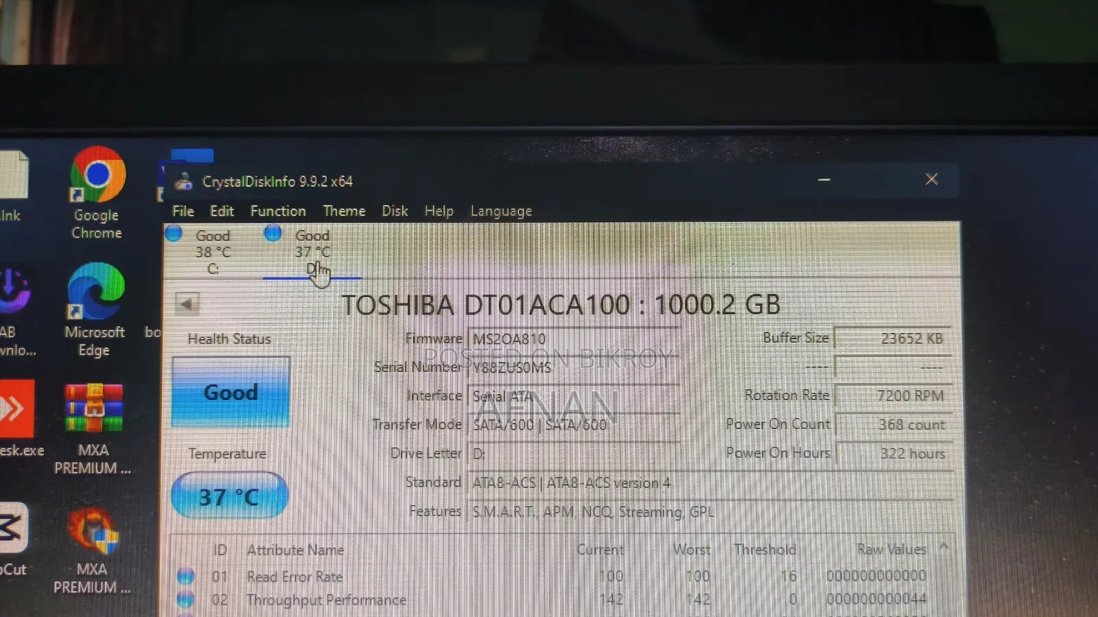 Desktop Computer Gigabyte 8GB Intel Core i5 HDD+SSD 1TB