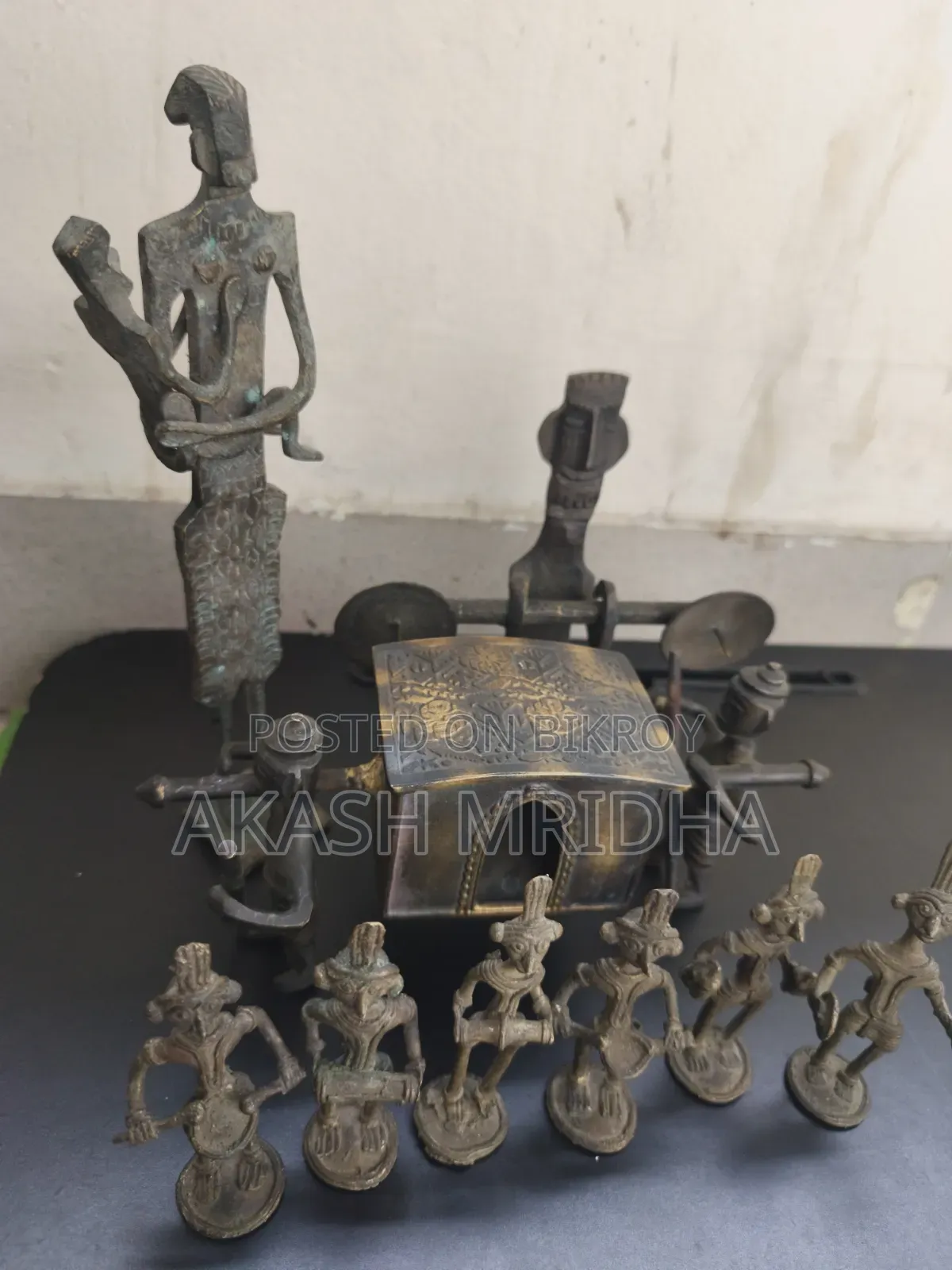 Antique Tribal Dhokra Village Procession Ensemble