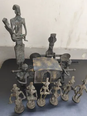 Antique Tribal Dhokra Village Procession Ensemble