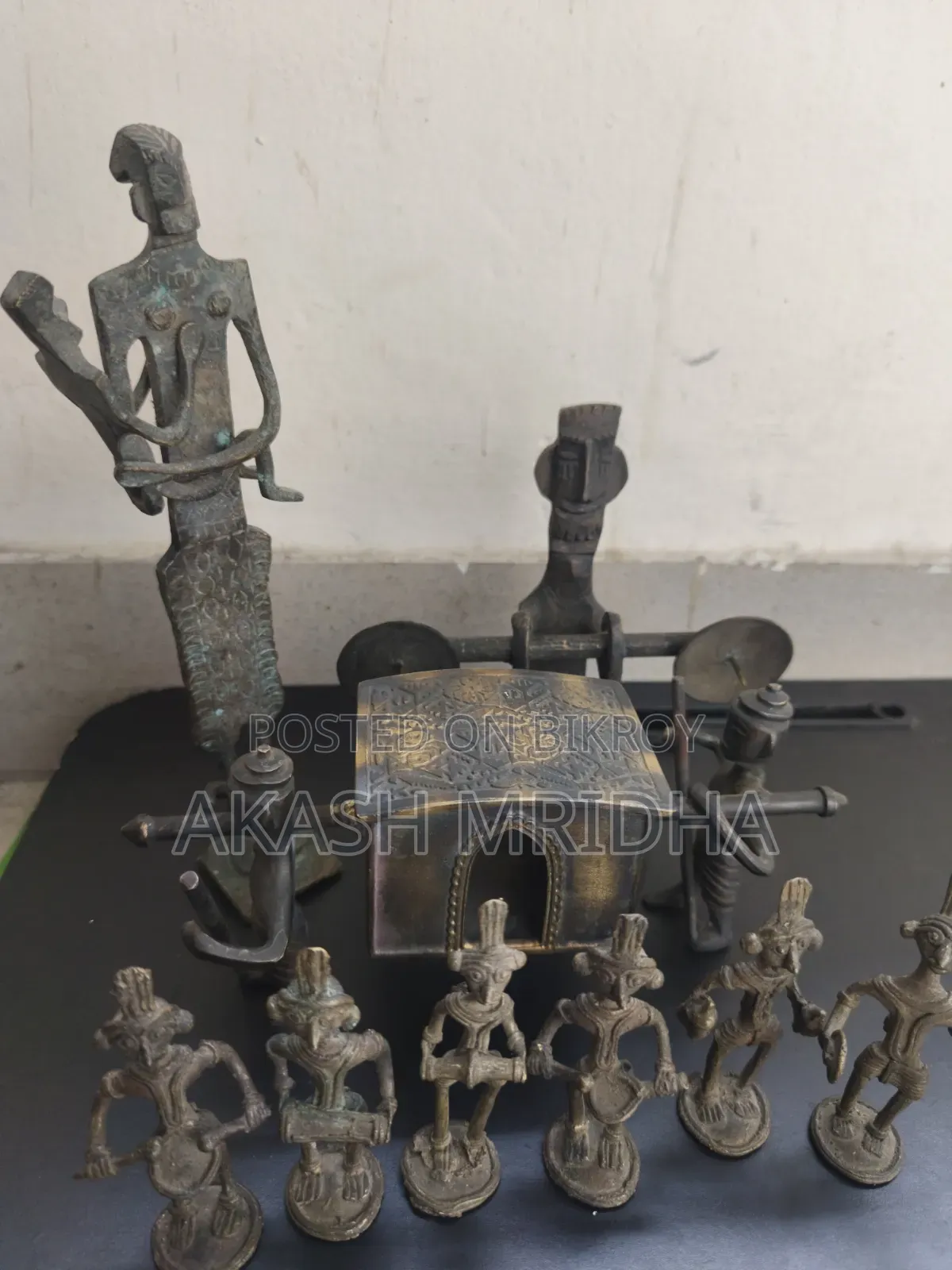 Antique Tribal Dhokra Village Procession Ensemble