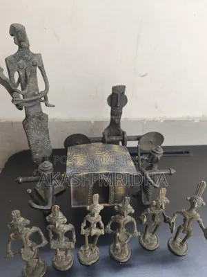 Antique Tribal Dhokra Village Procession Ensemble