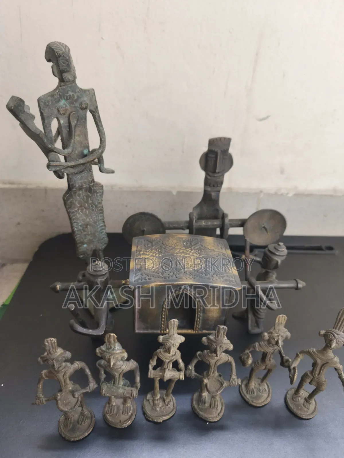 Antique Tribal Dhokra Village Procession Ensemble