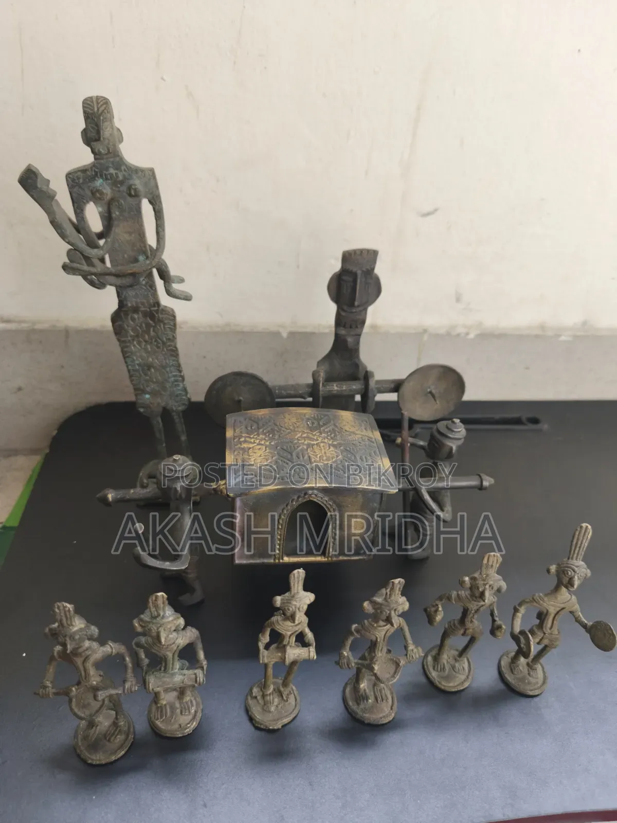 Antique Tribal Dhokra Village Procession Ensemble