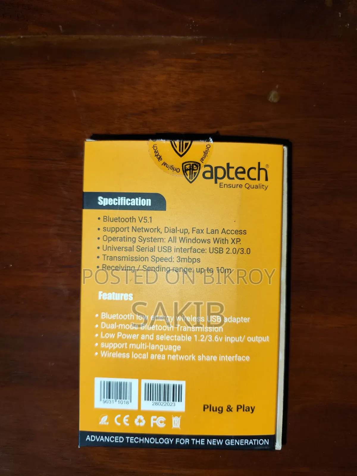 Aptech Bluetooth 5.1 Dongle BT60