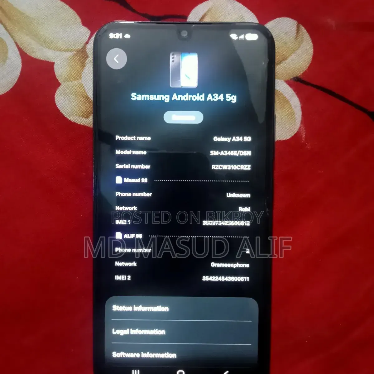 Samsung Galaxy A34 5G 128 GB Black