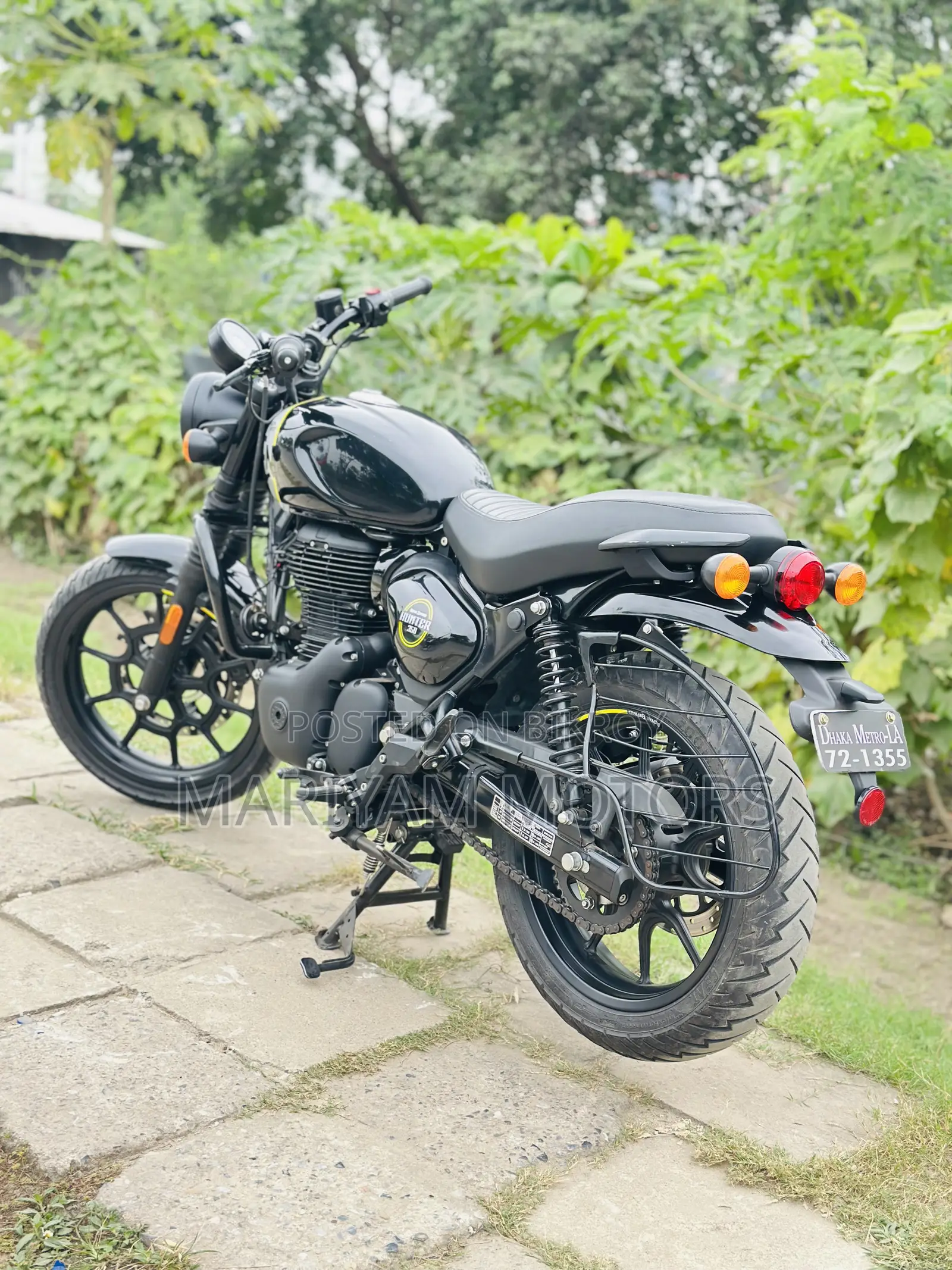 নতুন রয়্যাল এনফিল্ড হান্টার ৩৫০ ২০২৫ ব্ল্যাক