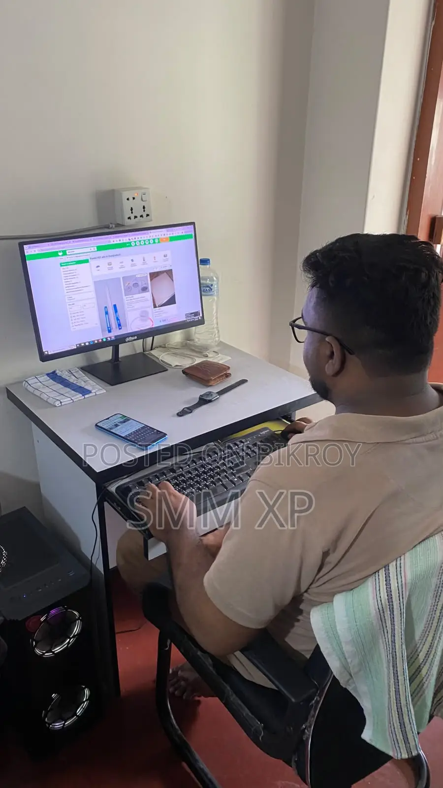 কম্পিউটার টেবিল ও অফিস চেয়ার প্যাকেজ সেল