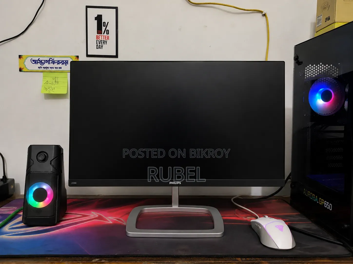 অত্যন্ত ফ্রেশ কন্ডিশনের Philips 226E9 22 Inch Full HD IPS Monitor