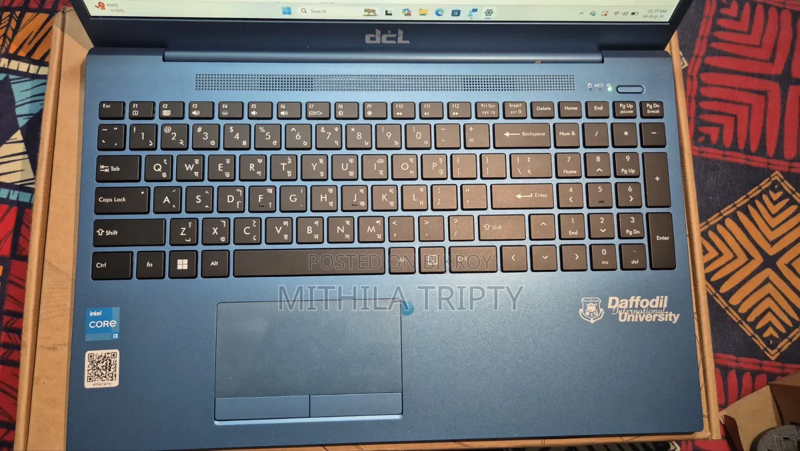 New Laptop 8GB Intel Core i3 SSD 512GB