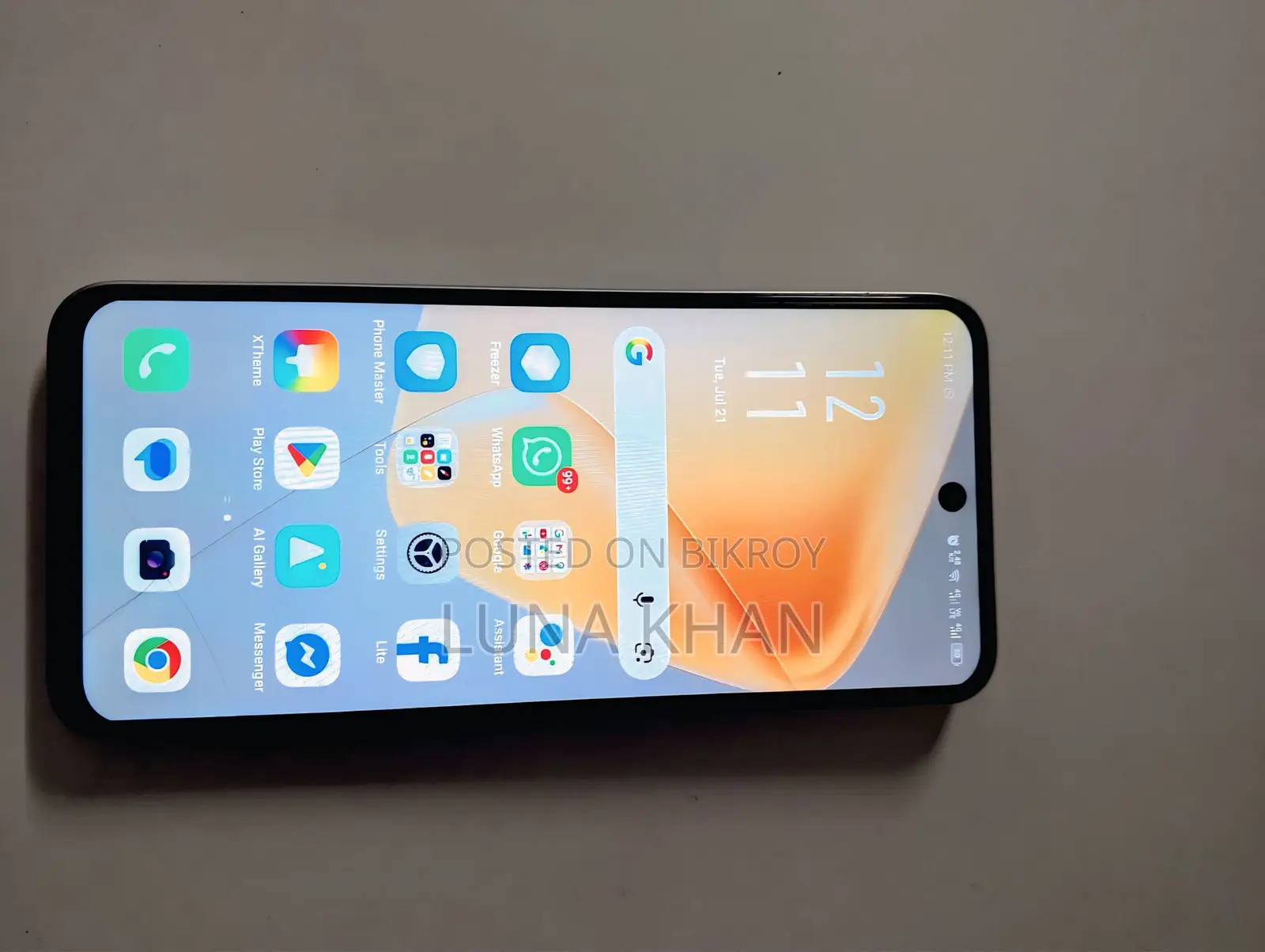 ইনফিনিক্স হট ৫০আই ১২৮ জিবি সিলভার