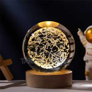 3D Crystal Ball – Rain Cloud (7 Color Base)