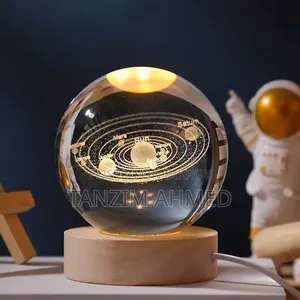 3D Crystal Ball – Rain Cloud (7 Color Base)