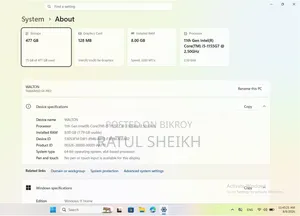 Laptop 8GB Intel Core i5 SSD 512GB