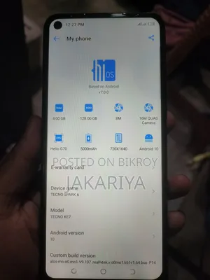 টেকনো স্পার্ক ৬.০ ৬৪ জিবি ব্ল্যাক