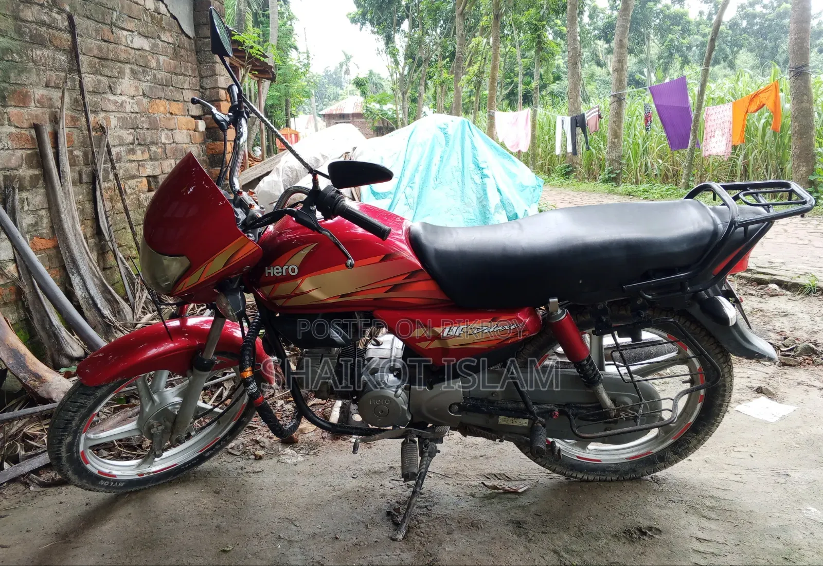 হিরো এইচএফ ডিলাক্স ২০১৬ লাল