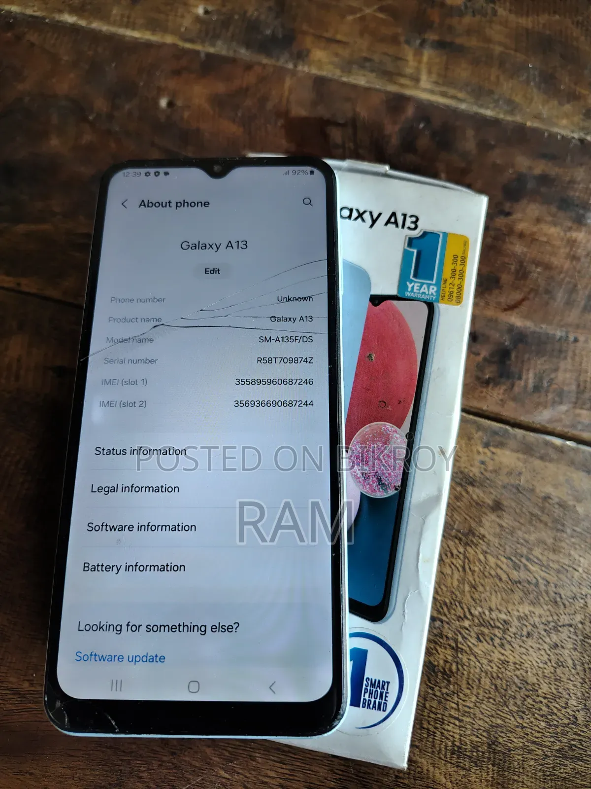 Samsung Galaxy A13 64 GB White