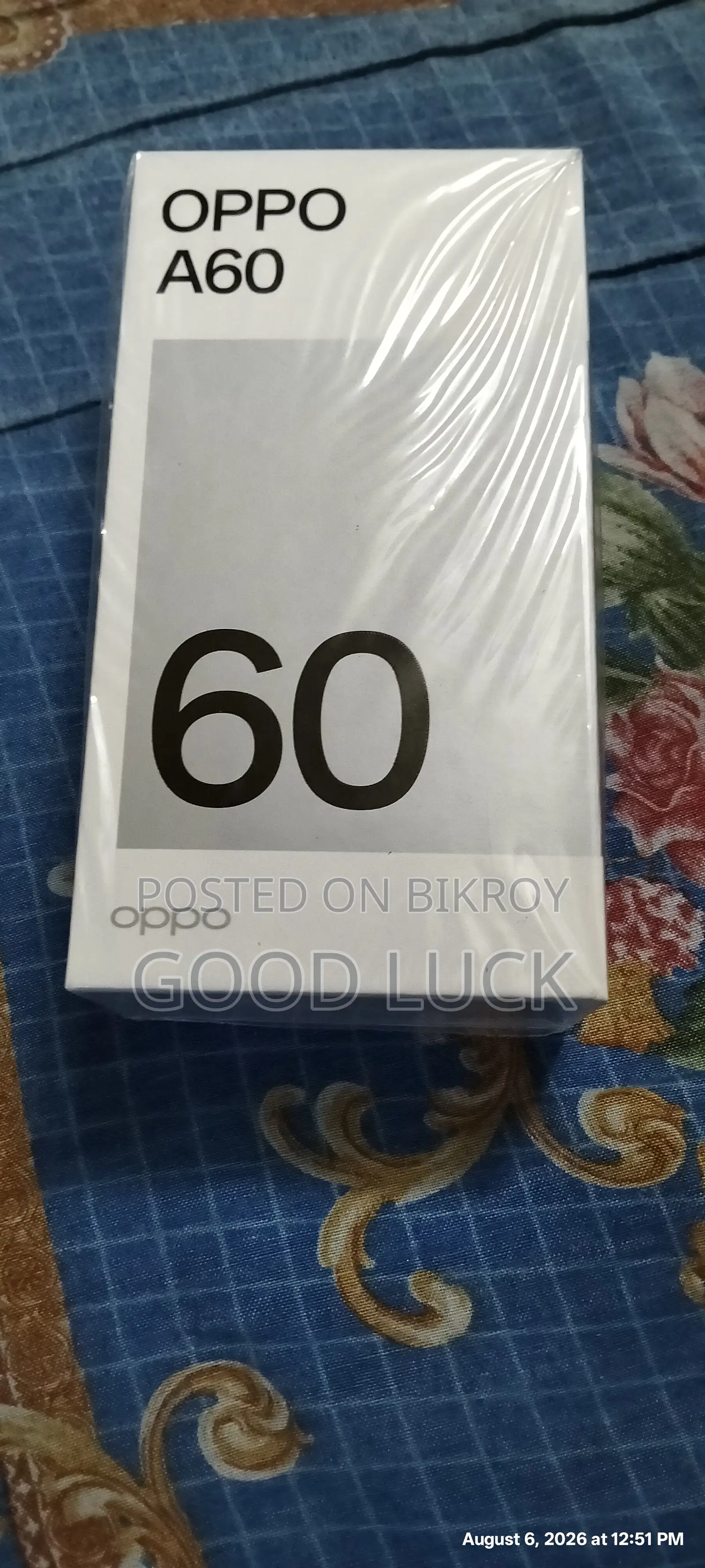 ওপ্পো এ৬০ ২৫৬ জিবি ব্ল্যাক