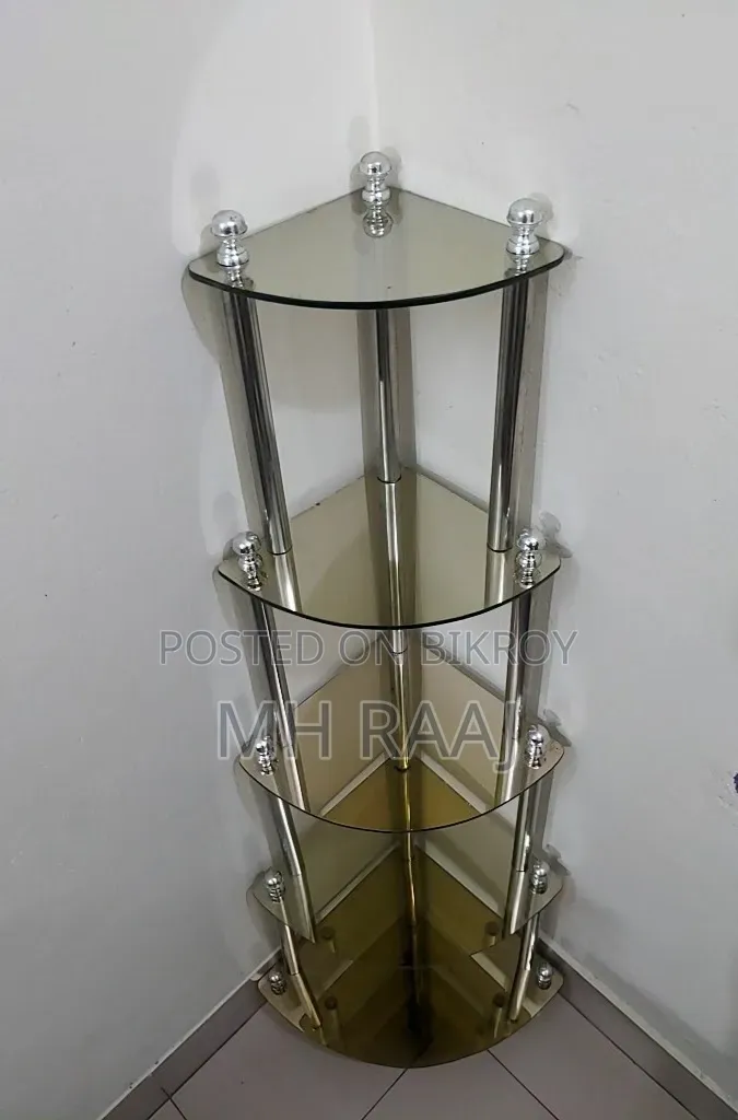 Corner Glass Display Rack