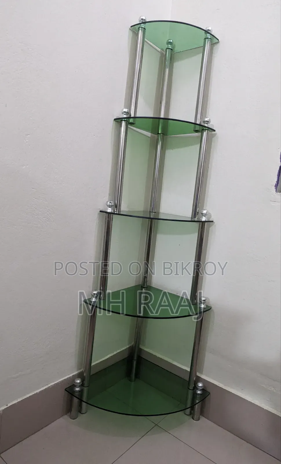 Corner Glass Display Rack