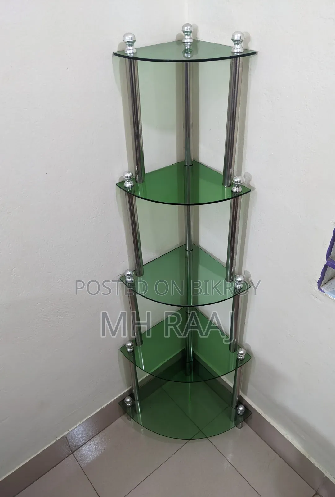 Corner Glass Display Rack