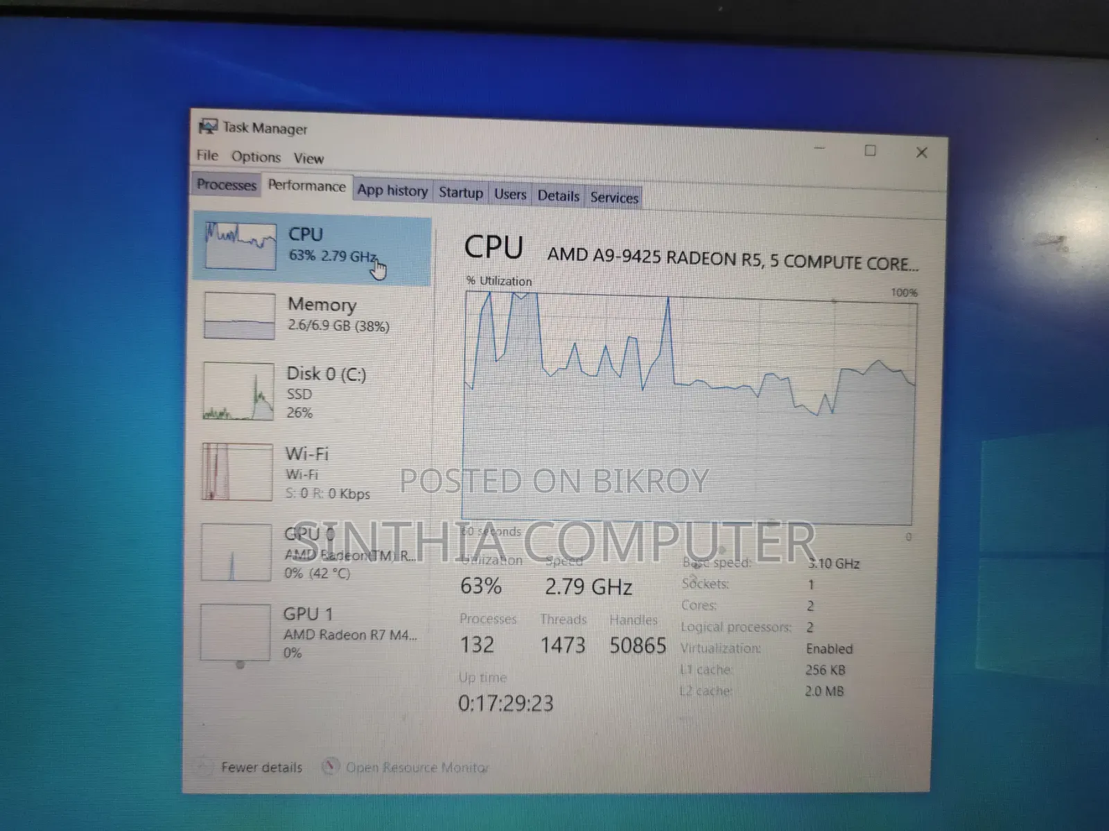 Laptop Lenovo IdeaPad 320 8GB AMD SSD 128GB