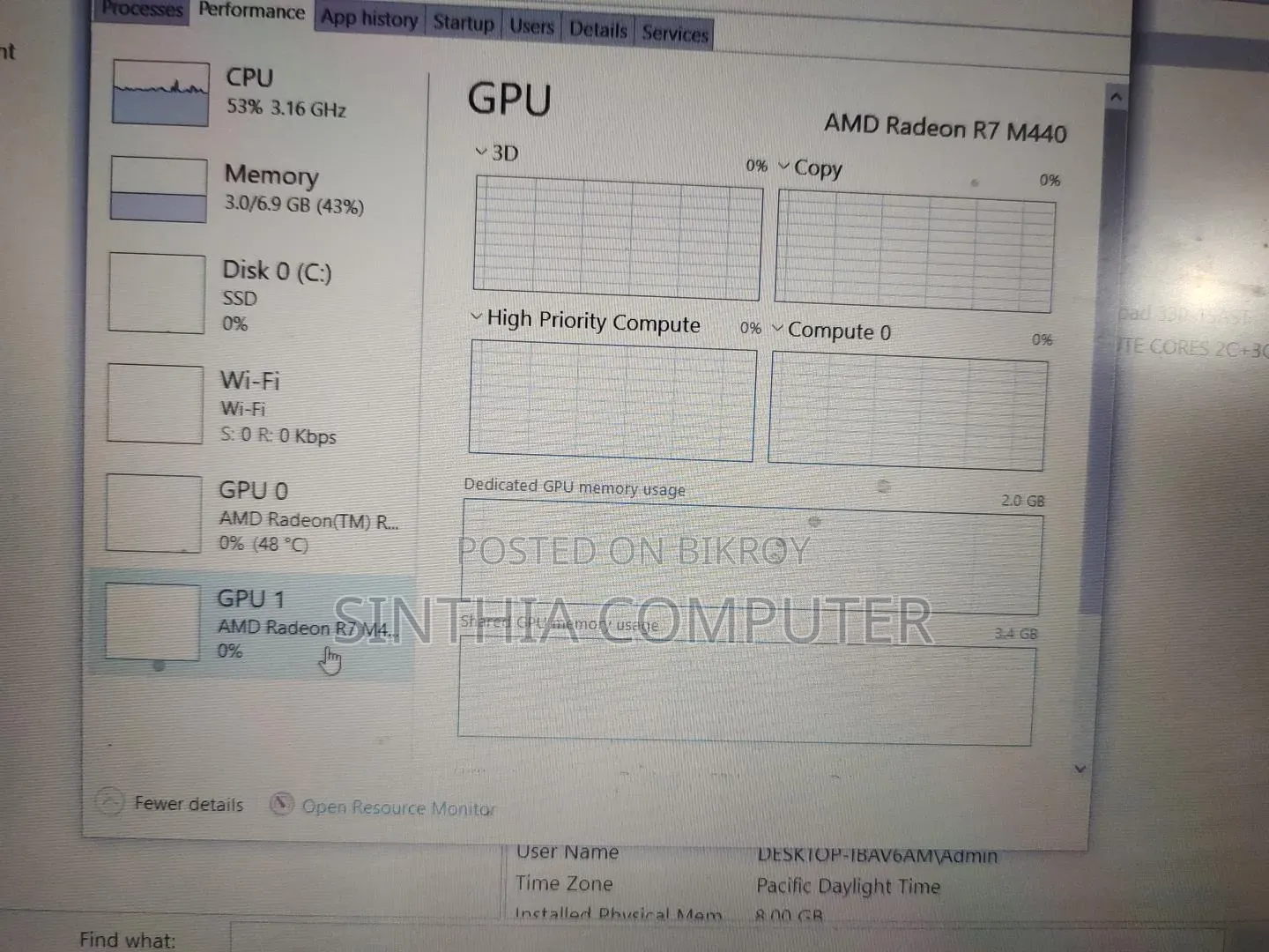 Laptop Lenovo IdeaPad 320 8GB AMD SSD 128GB