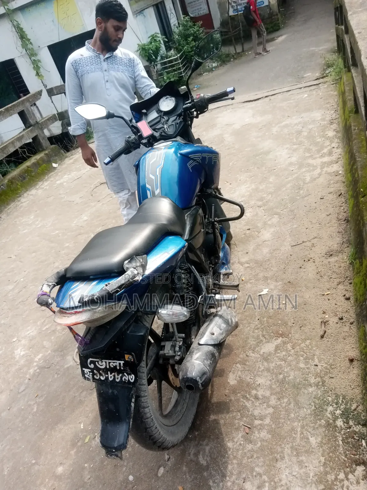 টিভিএস অ্যাপাচি আরটিআর ১৬০ টুভি রিফ্রেশ এক্স-কানেক্ট ২০১৯ ব্লু