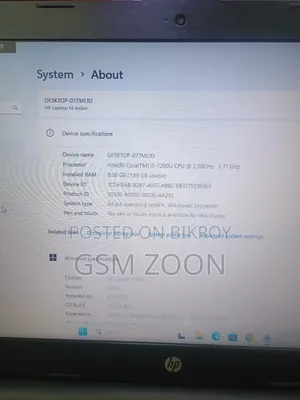 Laptop HP 15 8GB Intel Core i5 HDD+SSD 1T