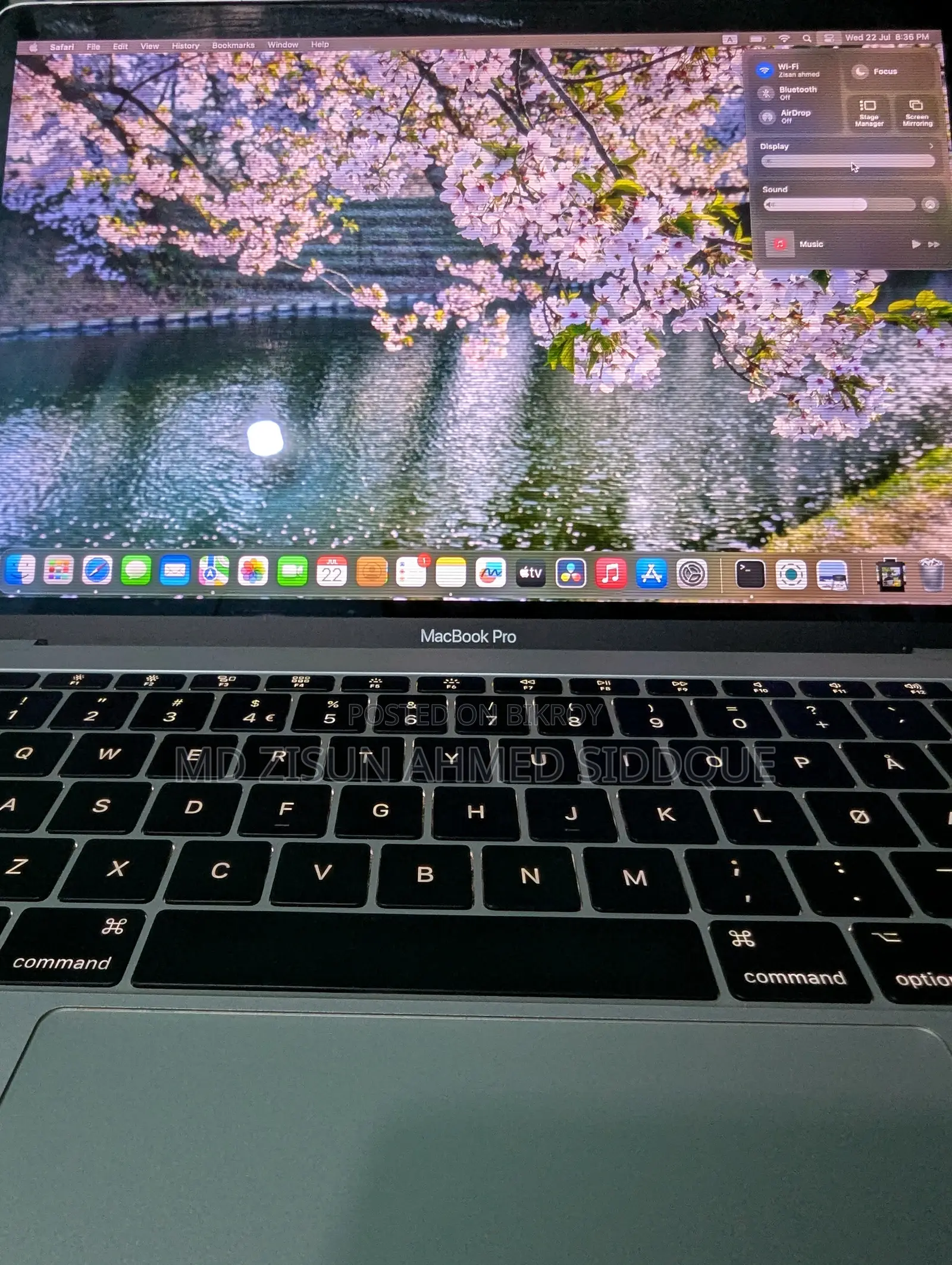 Laptop Apple MacBook Pro 2017 8GB Intel Core i5 SSD 128GB