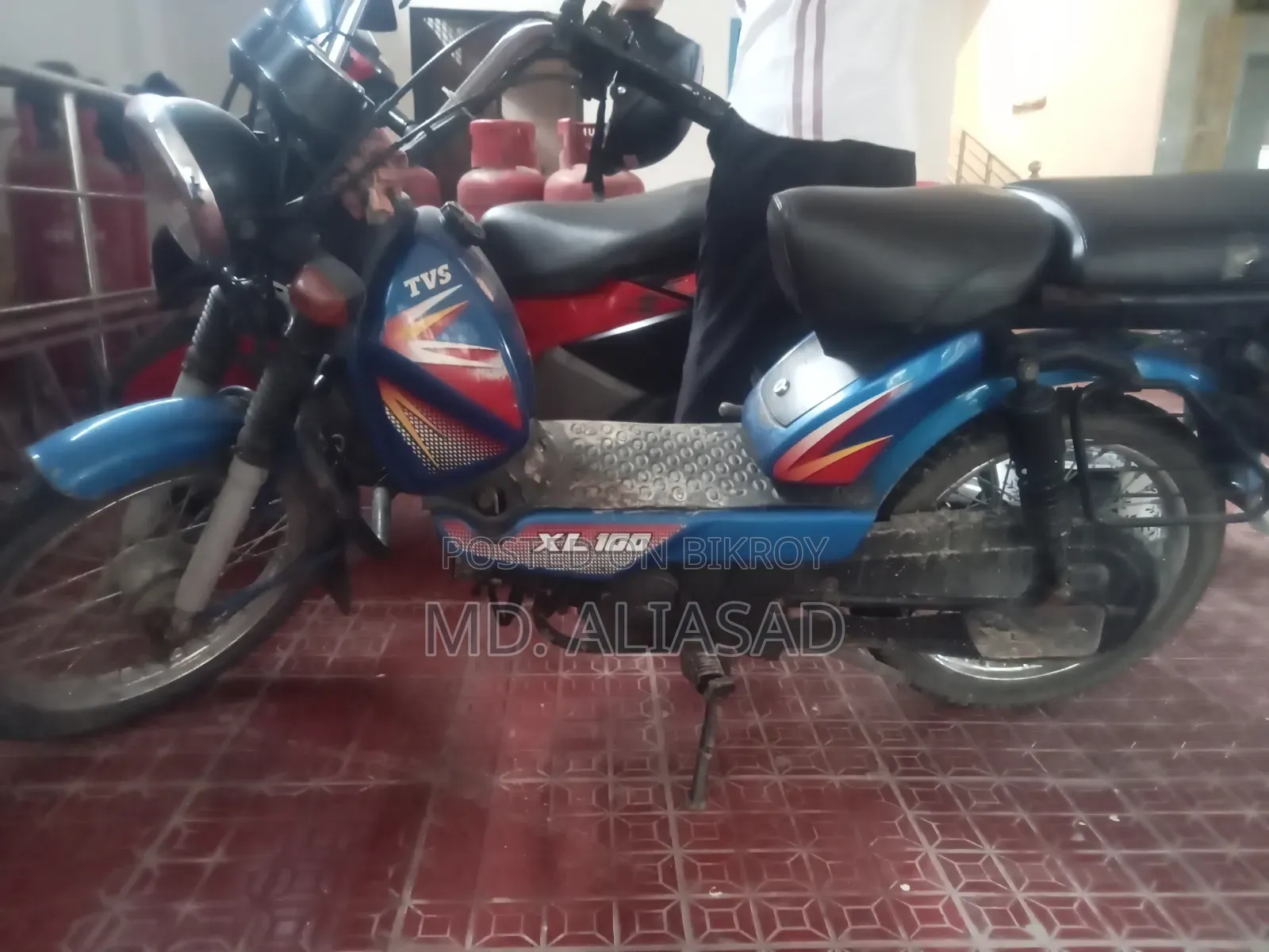 টিভিএস এক্সএল ১০০ ২০১৮ নীল