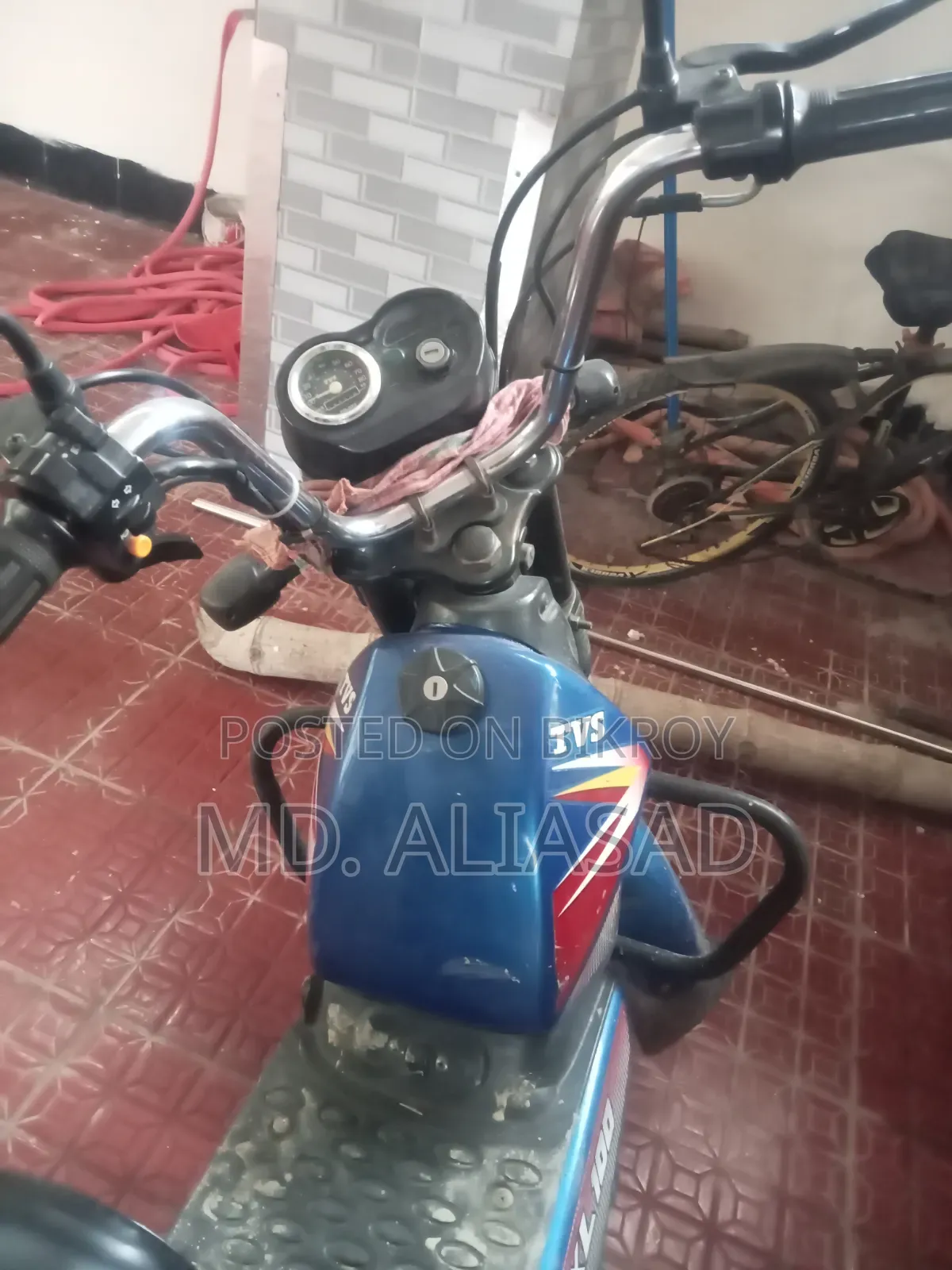 টিভিএস এক্সএল ১০০ ২০১৮ নীল