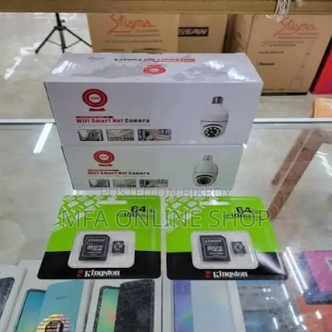 Smart Bulb Camera V380 App. 6 Months Warranty
