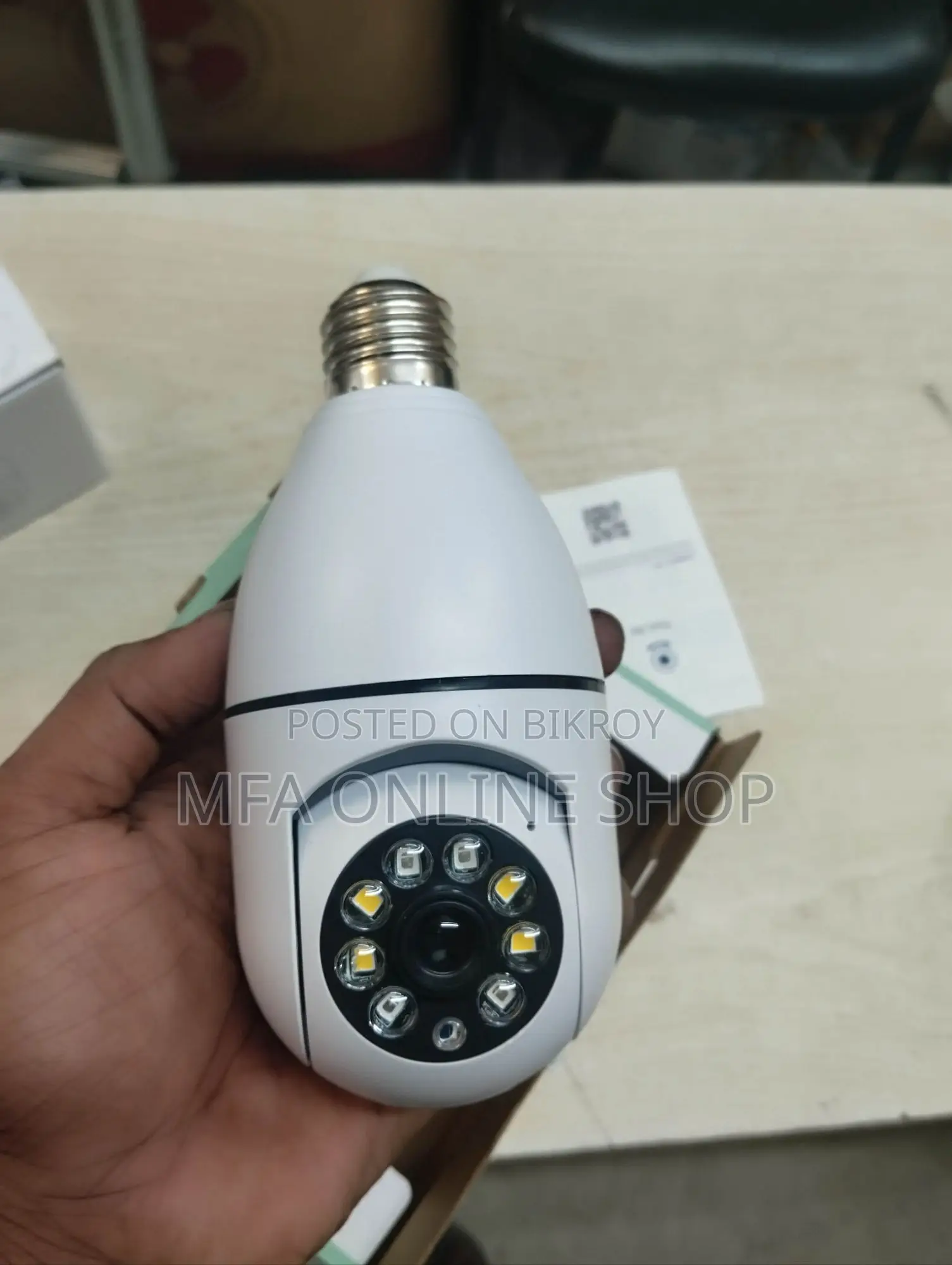 Smart Bulb Camera V380 App. 6 Months Warranty